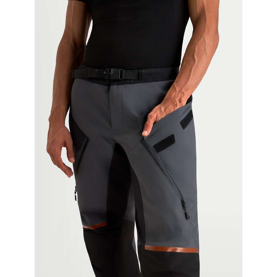 Alpinestars ST-7 V2 2L GORE-TEX Adventure Motorradhose Dunkelgrau Schwarz