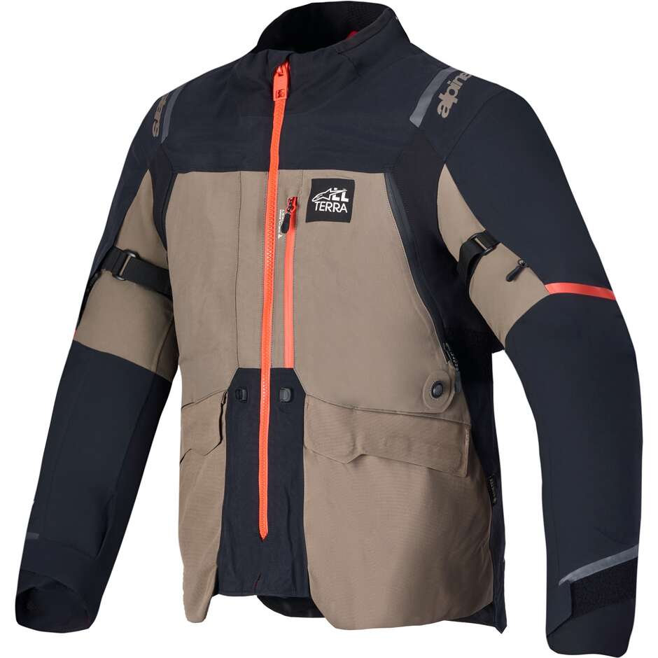 Alpinestars ST-7 V2 2L GORE-TEX JACKET Adventure Motorcycle Jacket Walnut Black
