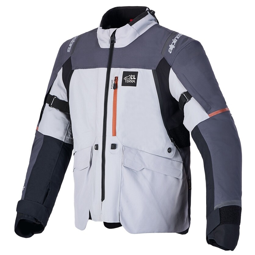 Alpinestars ST-7 V2 2L GORE-TEX Motorcycle Adventure Jacket Medium Grey Deep Grey Black