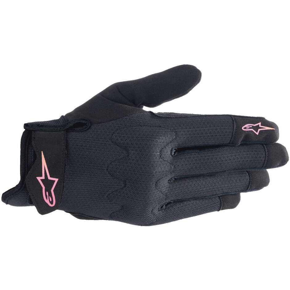 Alpinestars STATED AIR Women's Motorcycle Gloves Pink Yellow Black