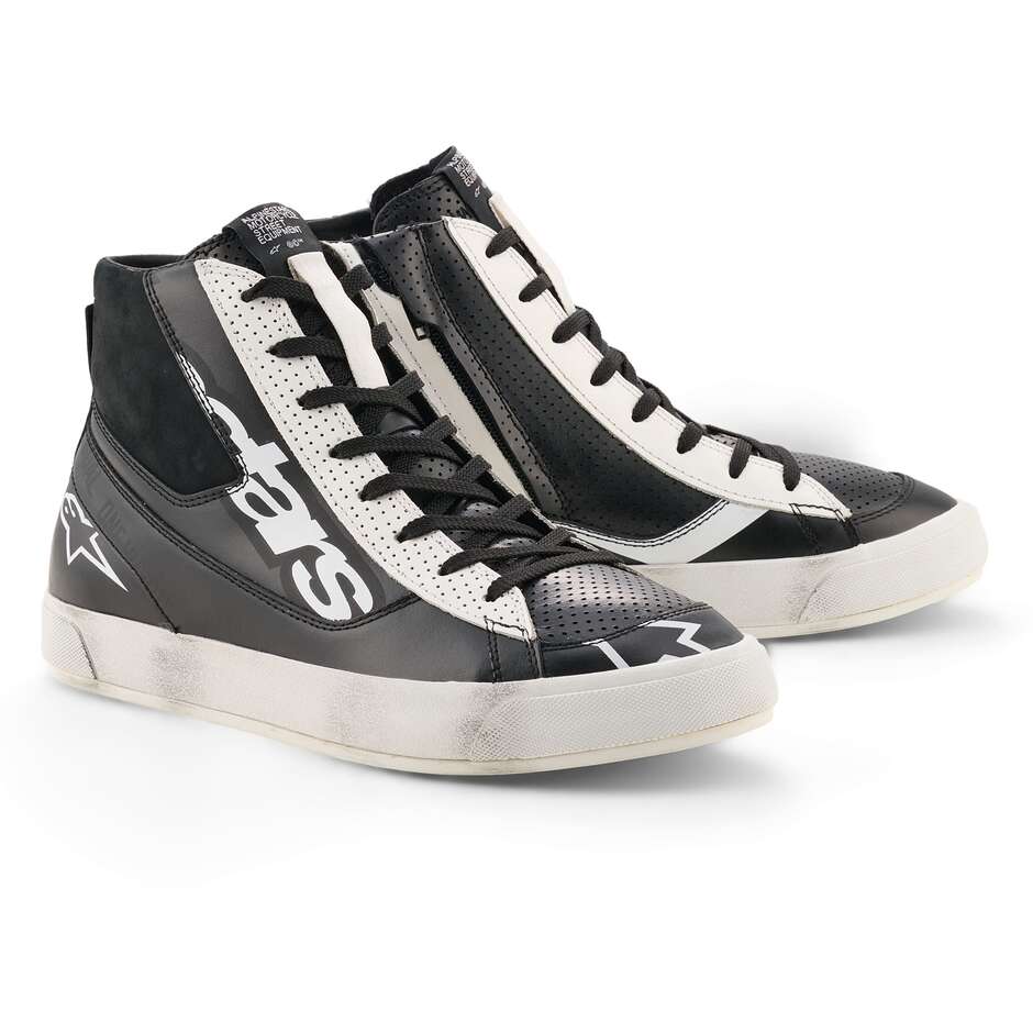 Alpinestars STATED FLAIR Motorcycle Shoes Black White