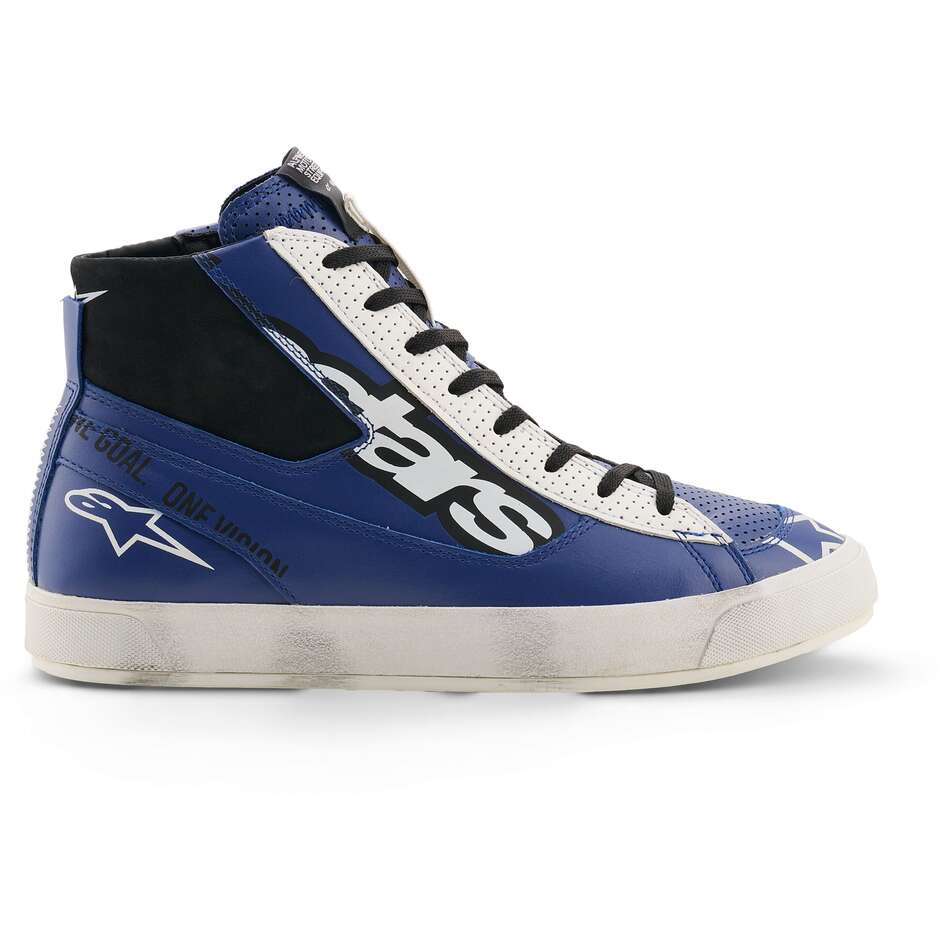 Alpinestars STATED FLAIR Motorcycle Shoes Bright Blue White Black