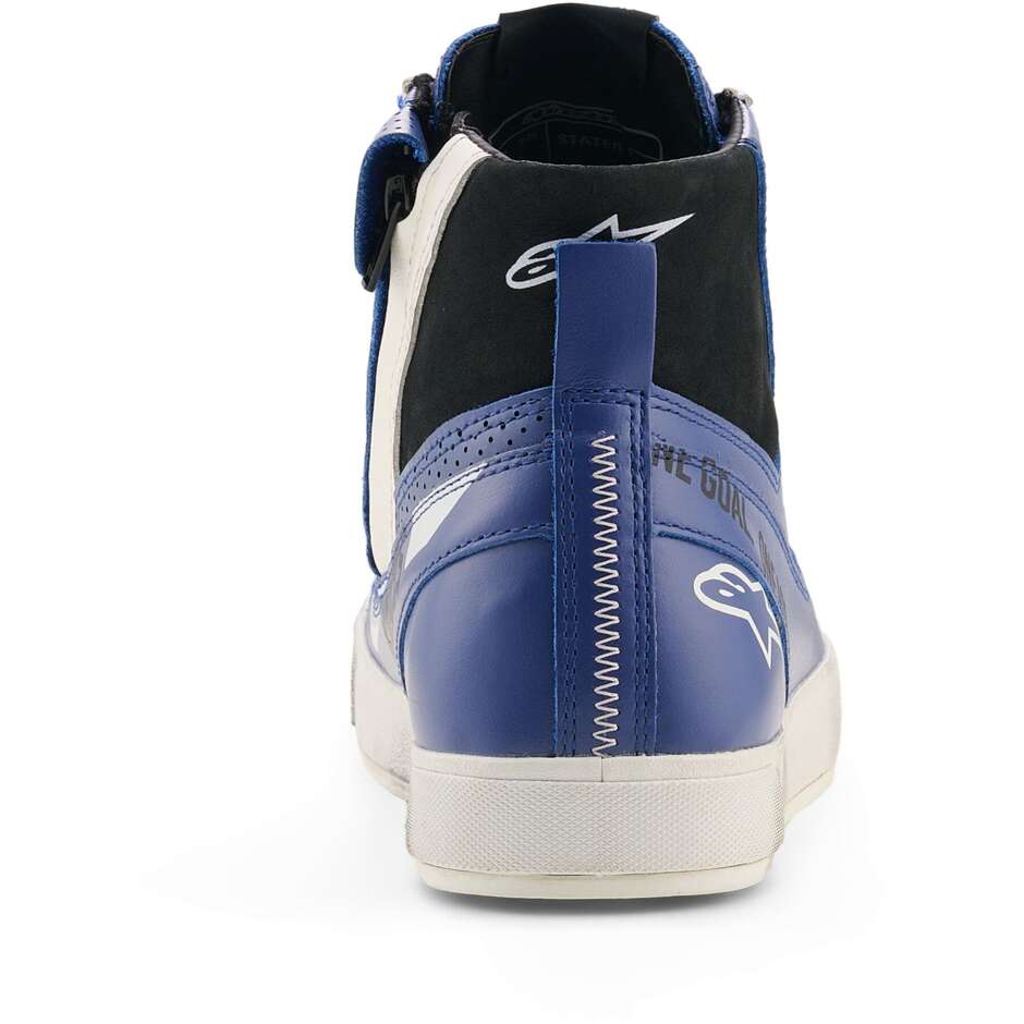 Alpinestars STATED FLAIR Motorcycle Shoes Bright Blue White Black