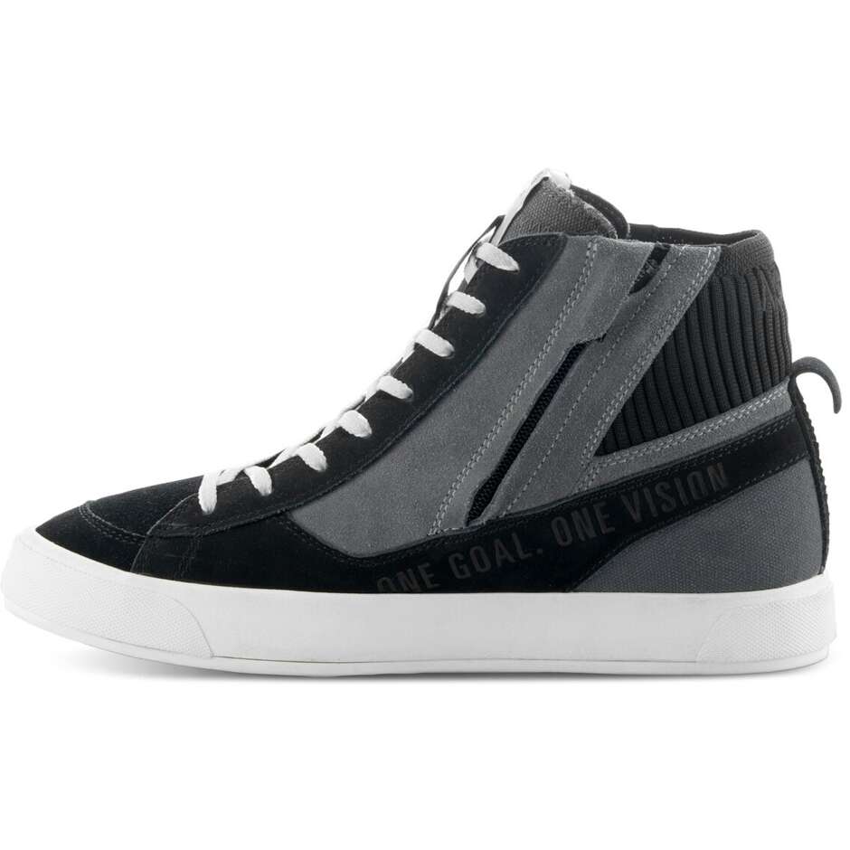 Alpinestars STATED Motorcycle Shoes Black Grey White