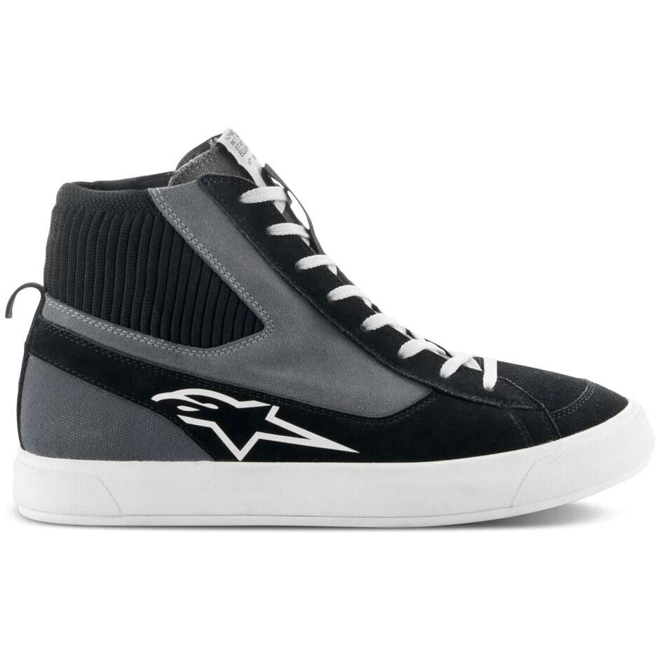 Alpinestars STATED Motorcycle Shoes Black Grey White