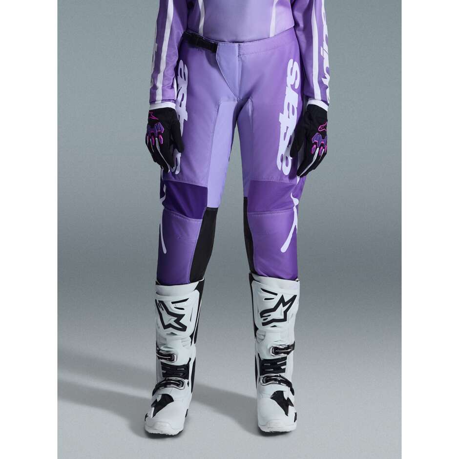 Alpinestars STELLA APEX FLUID Women's Cross Enduro Motorcycle Pants Purple White