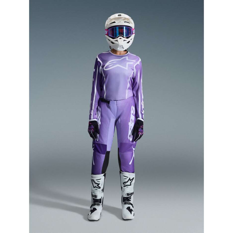 Alpinestars STELLA APEX FLUID Women's Cross Enduro Motorcycle Pants Purple White