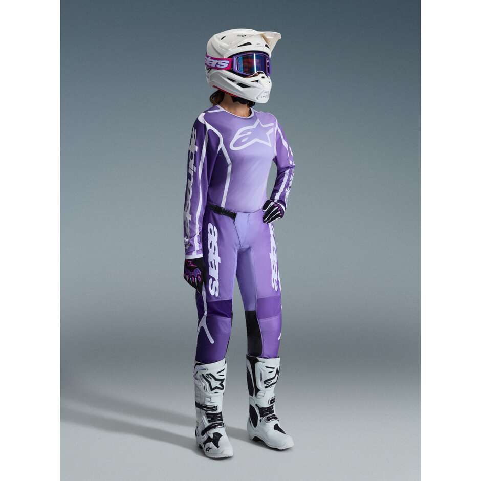 Alpinestars STELLA APEX FLUID Women's Cross Enduro Motorcycle Pants Purple White