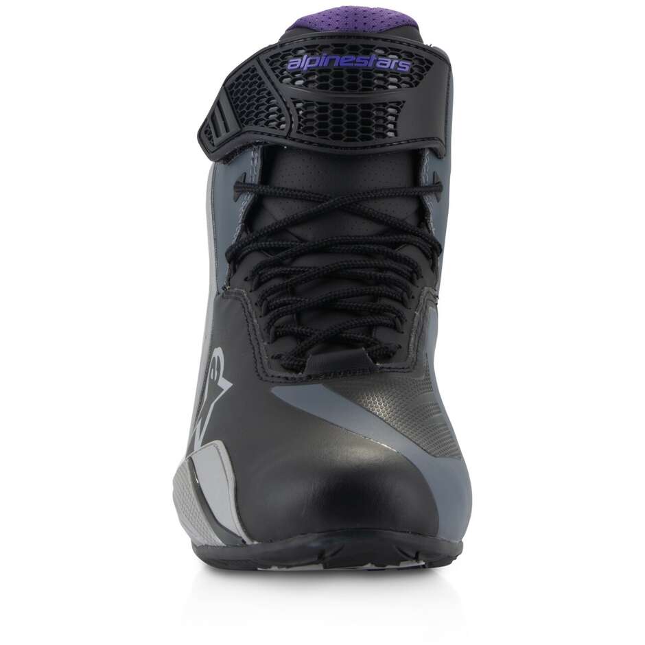 Alpinestars STELLA FASTER-4 Damen Motorradschuhe Schwarz Grau Lila