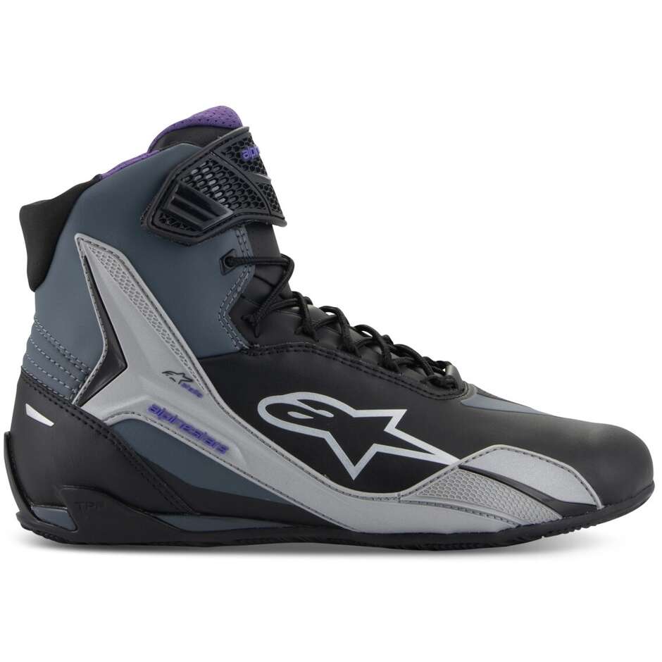 Alpinestars STELLA FASTER-4 Damen Motorradschuhe Schwarz Grau Lila