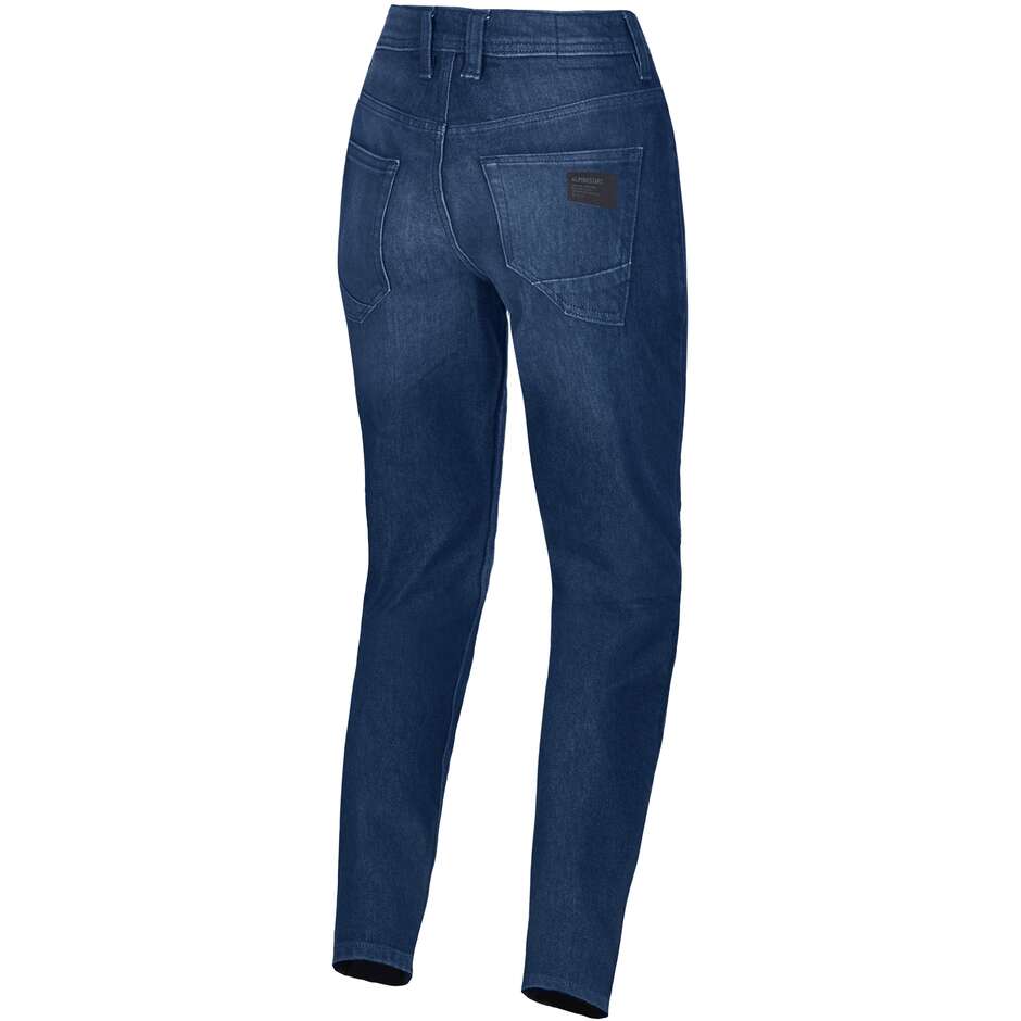 Alpinestars STELLA FLEX-AST 5 DENIM PANTS Damen-Motorradjeans, Washed Indigo