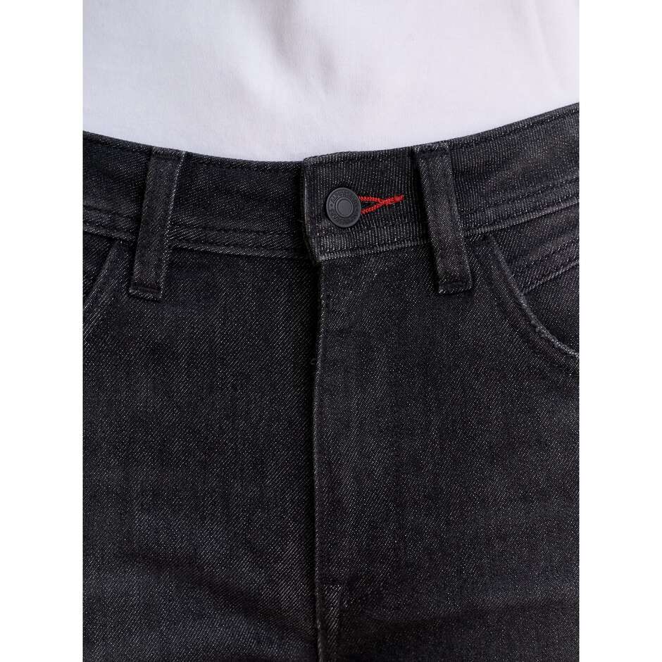 Alpinestars STELLA FLEX-AST 7 DENIM PANTS SHORT Damen-Motorradjeans, verwaschenes Schwarz