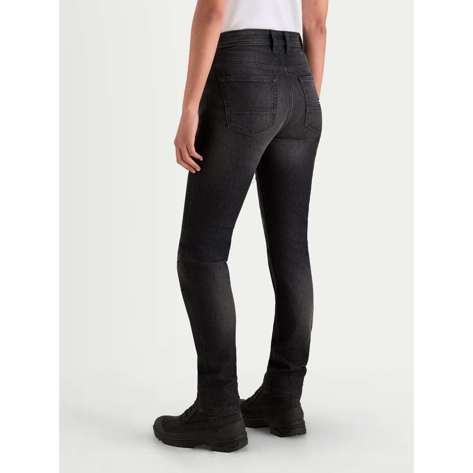 Alpinestars STELLA FLEX-AST 7 DENIM PANTS SHORT Women's Motorcycle Jeans Faded Black