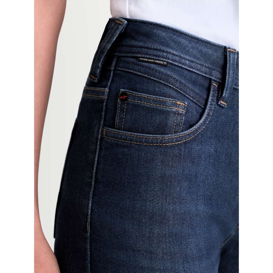 Alpinestars STELLA FLEX-AST 7 DENIM PANTS Women's Motorcycle Jeans Dark Blue