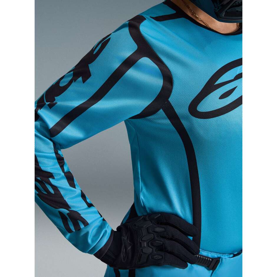 Alpinestars STELLA FLUID APEX Women's Cross Enduro Jersey, Black, Tropical