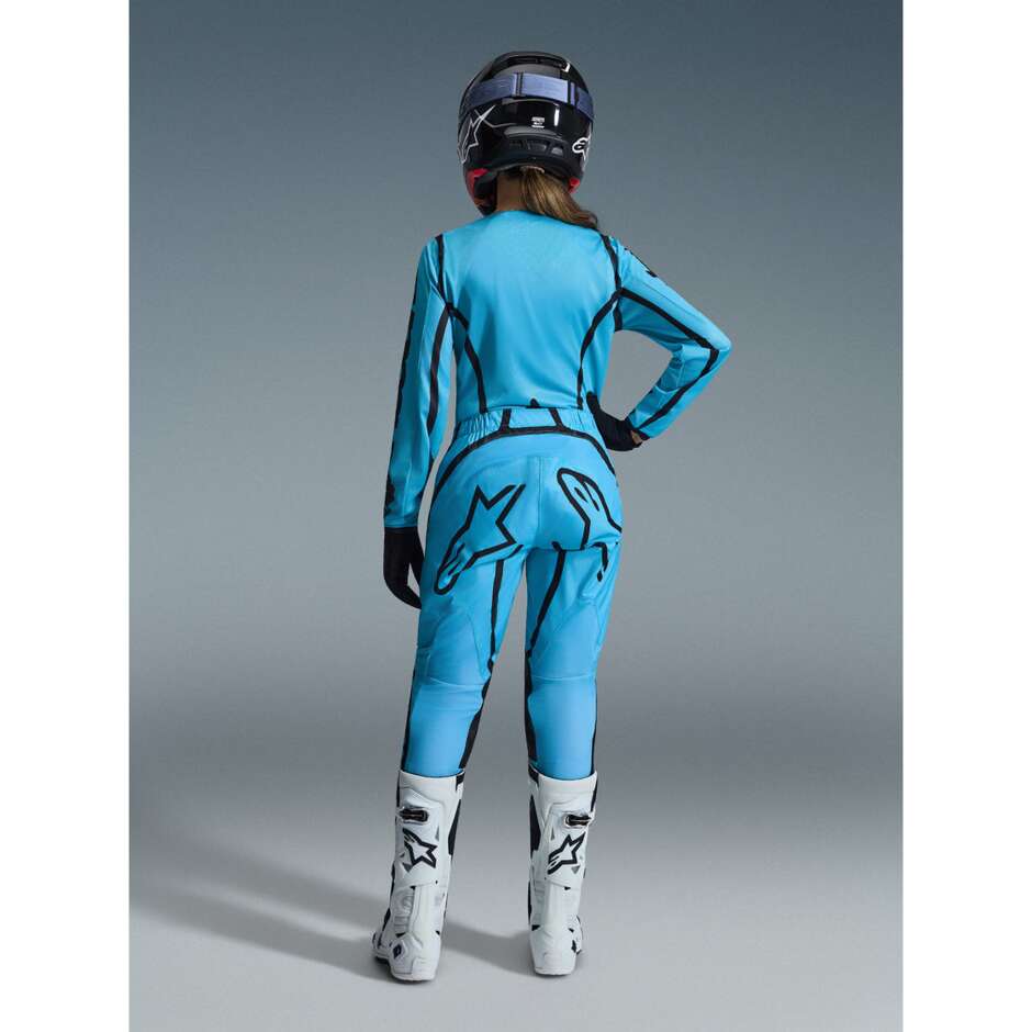 Alpinestars STELLA FLUID APEX Women's Cross Enduro Jersey, Black, Tropical