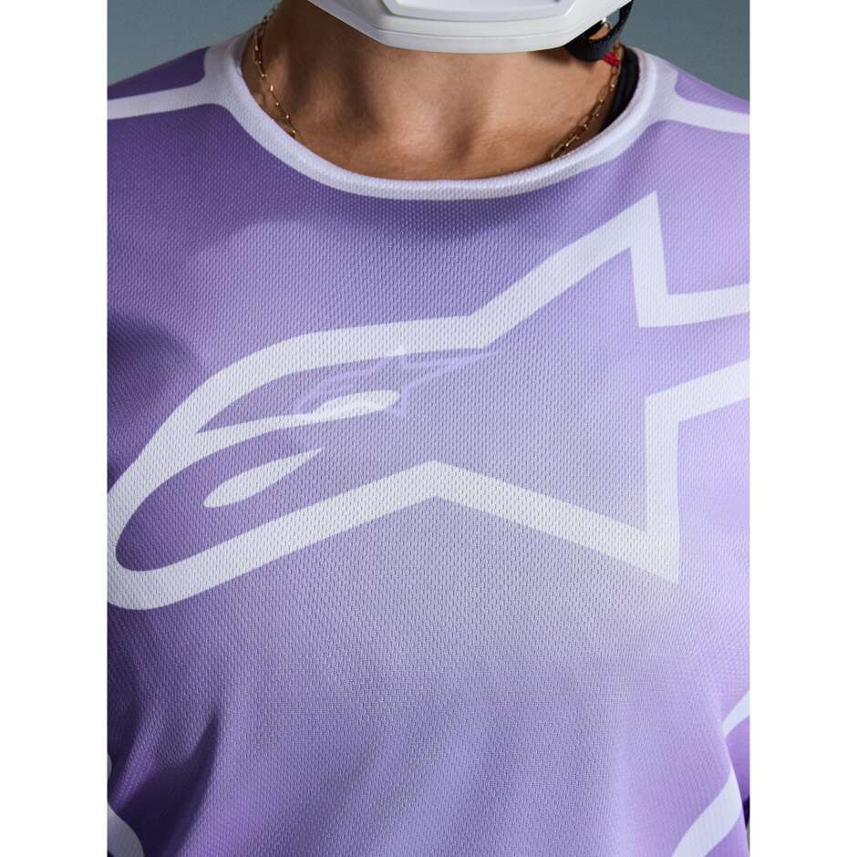 Alpinestars STELLA FLUID APEX Women's Cross Enduro Jersey White Purple