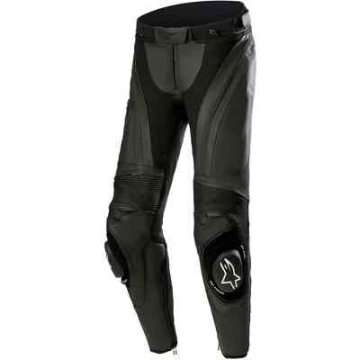 Alpinestars MISSILE V3 SHORT Leather Motorcycle Pants Black Black -  Shortened For Sale Online 