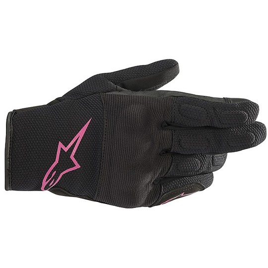 Alpinestars Stella S MAX Women's Drystar Motorcycle Gloves Black Fuchsia