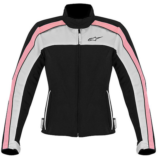 Alpinestars STELLA SOLARIS TEXTILE JACKET Veste de moto Femme Noir-Blanc-Rose