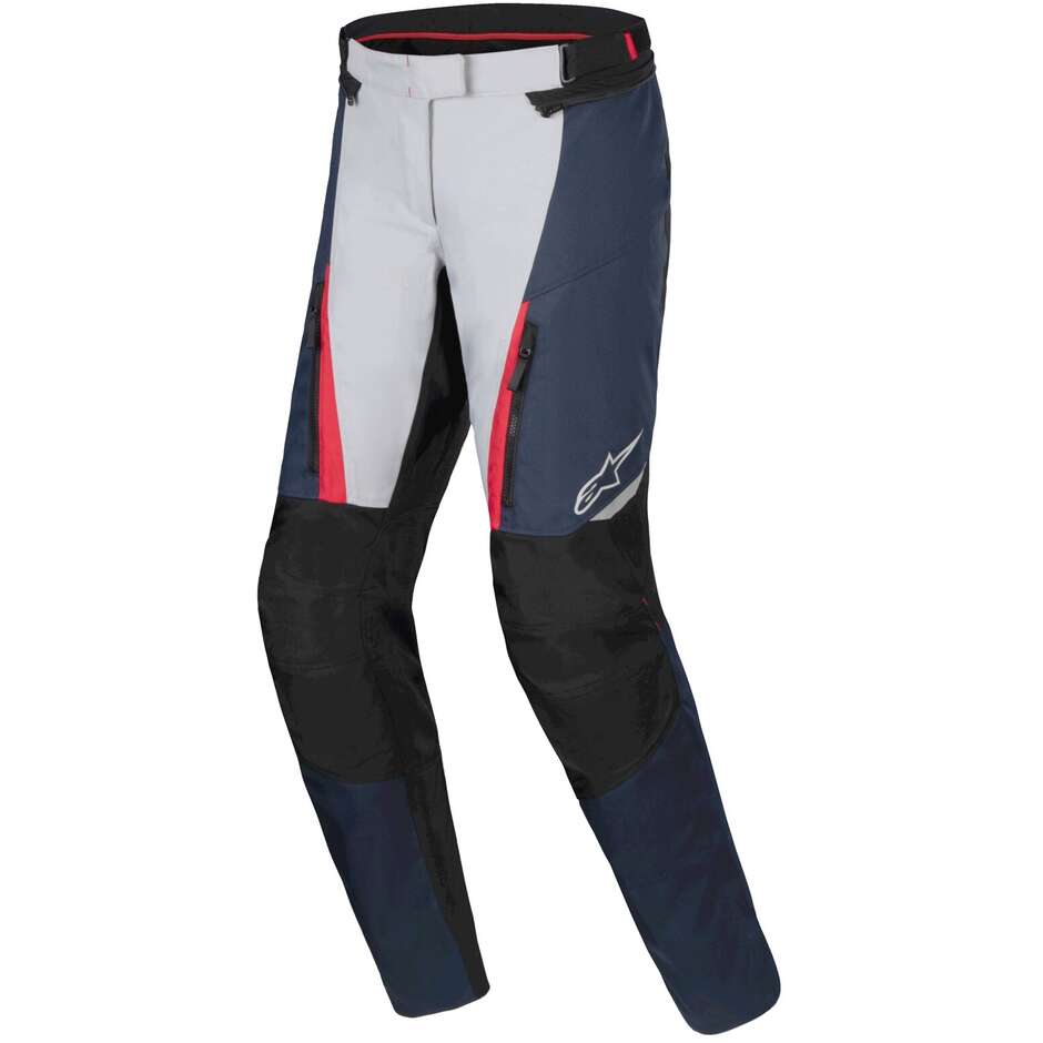Alpinestars STELLA ST-1 WATERPROOF Women's Fabric Motorcycle Pants Dark Blue Black Bright Red