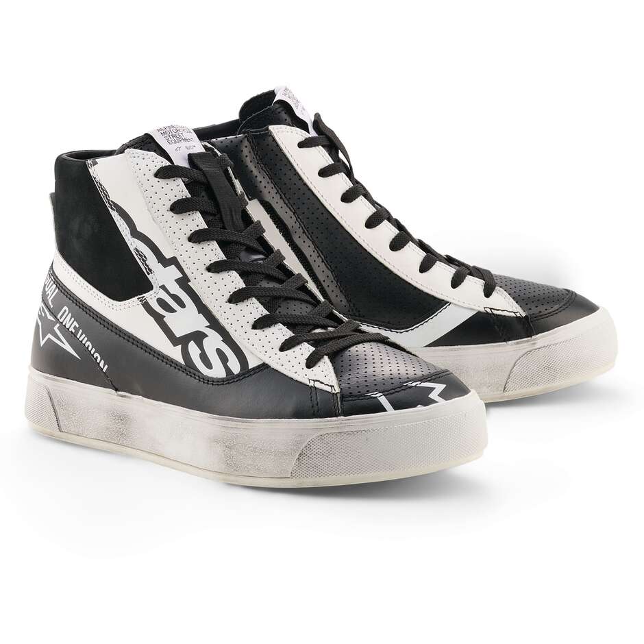 Alpinestars STELLA STATED FLAIR Damen-Motorradschuhe Schwarz Weiß
