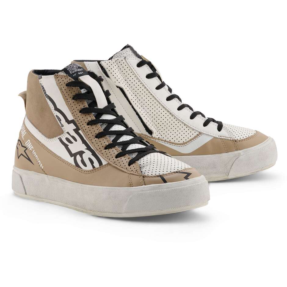 Alpinestars STELLA STATED FLAIR Damen-Motorradschuhe Weiß/Grau Warm