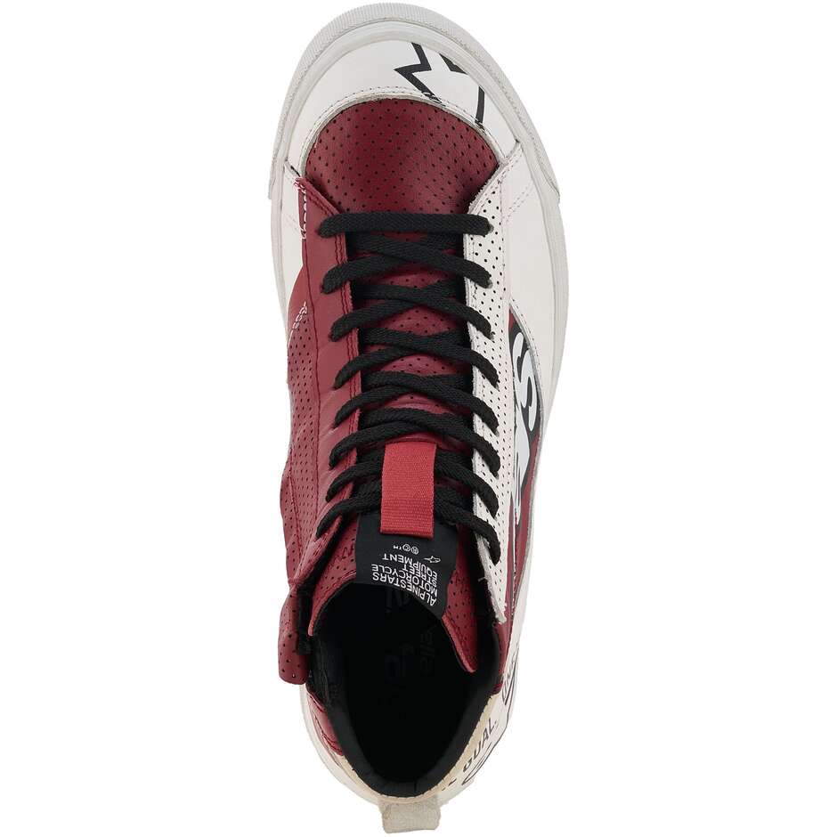 Alpinestars STELLA STATED FLAIR Damen-Motorradschuhe Weiß Rio Rot