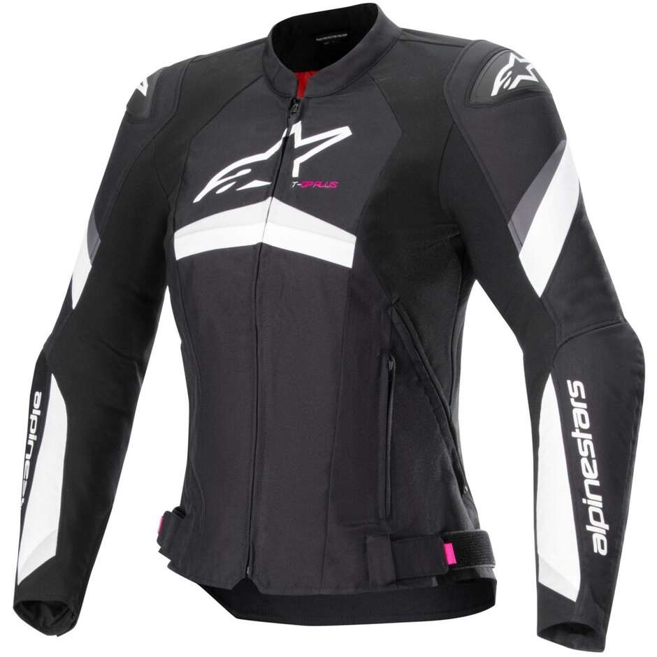 Alpinestars STELLA T-GP PLUS R V4 Damen Motorradjacke Schwarz Weiß
