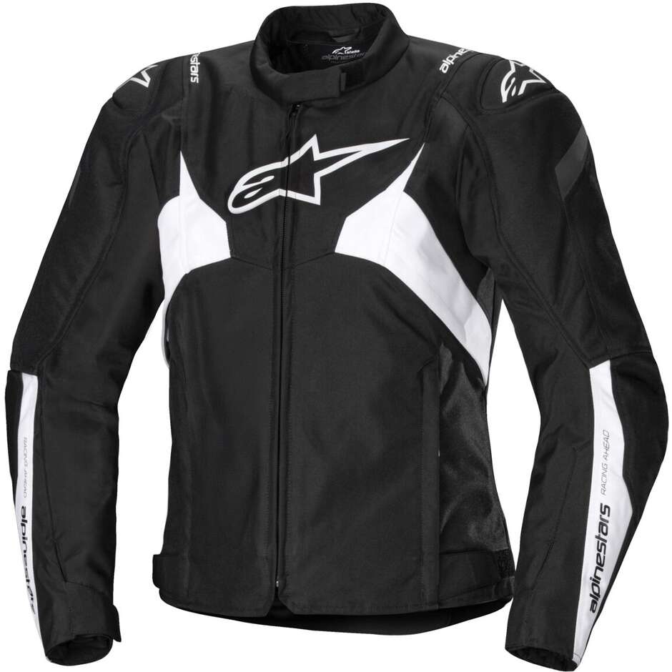 Alpinestars STELLA T-JAWS V4 WP Women's Fabric Motorcycle Jacket Black White