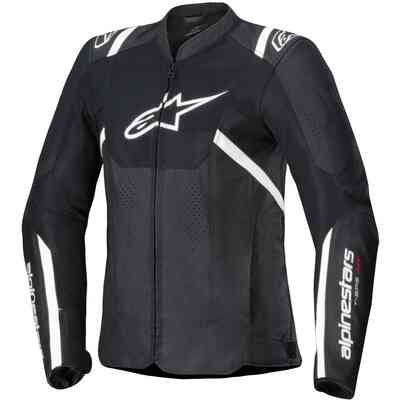 Moto jacket Fabric Alpinestars Stella Rox Black White