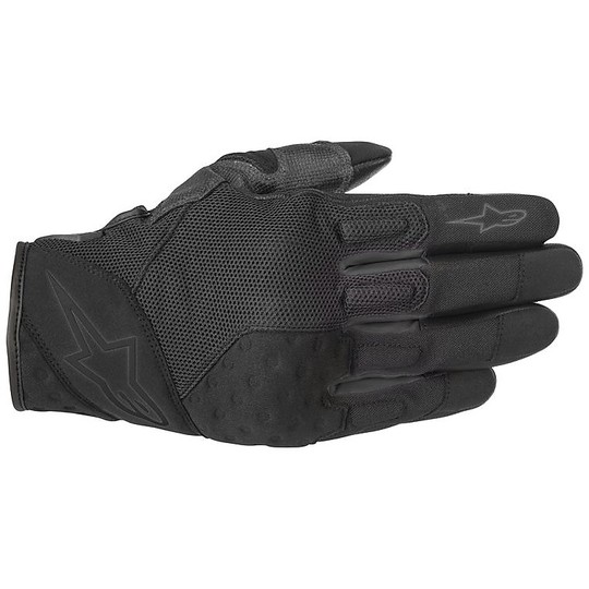 Alpinestars Summer Fabric Motorcycle Gloves CROSSLAND Black