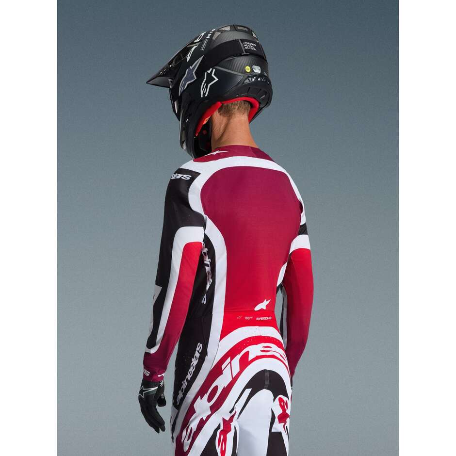 Alpinestars SUPERTECH AFD PRO VISTA Motocross Enduro Jersey Black Red White