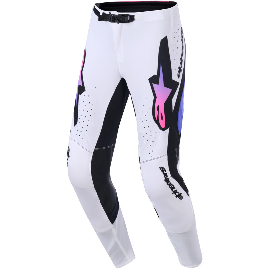 Alpinestars SUPERTECH AFD PRO VISTA Motocross Enduro Pants White Purple Black