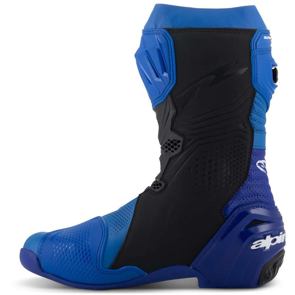 Alpinestars SUPERTECH R VENTED Motorcycle Boots Blue Black