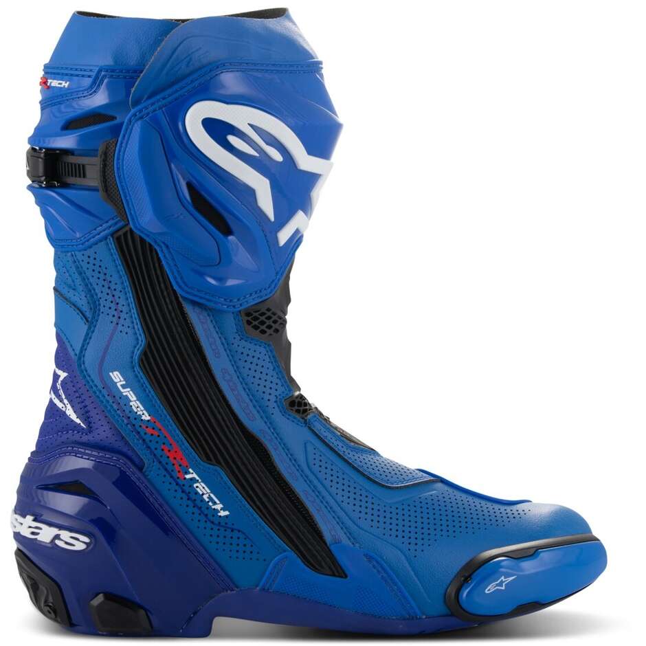 Alpinestars SUPERTECH R VENTED Motorcycle Boots Blue Black