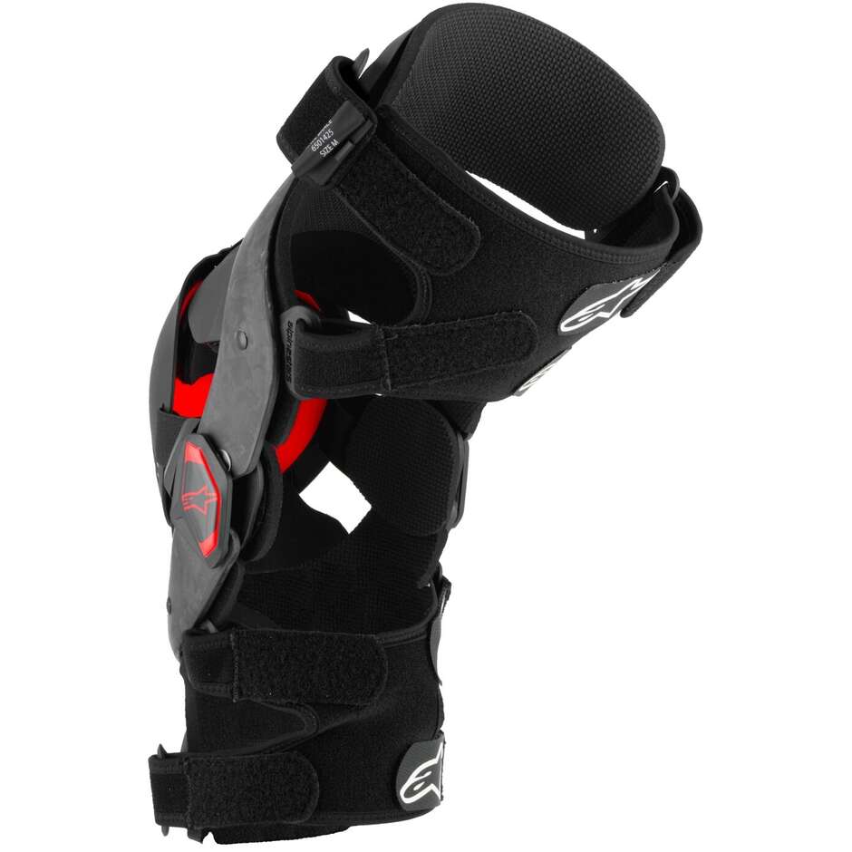 Alpinestars SUPERTECH RK-10 PLASMA Cross Enduro Motorrad Knieschützer Schwarz Rot