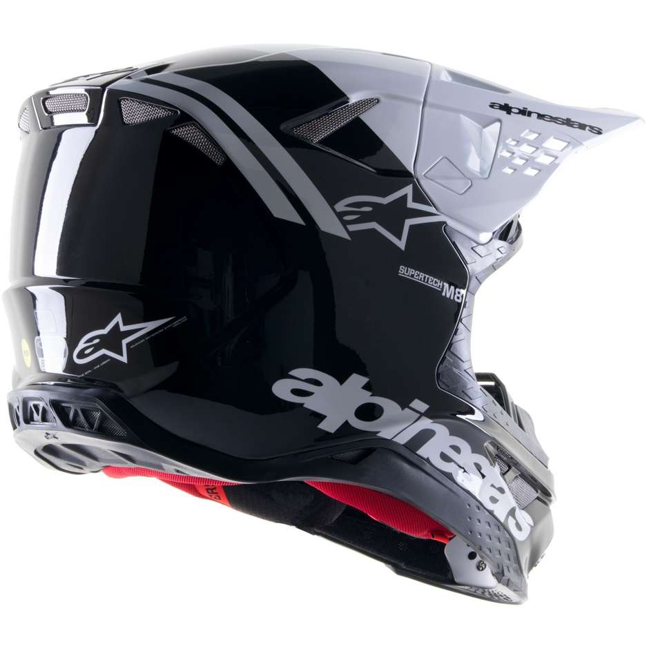 Alpinestars SUPERTECH S-M8 RADIUM 2 Cross Enduro Motorcycle Helmet Black White