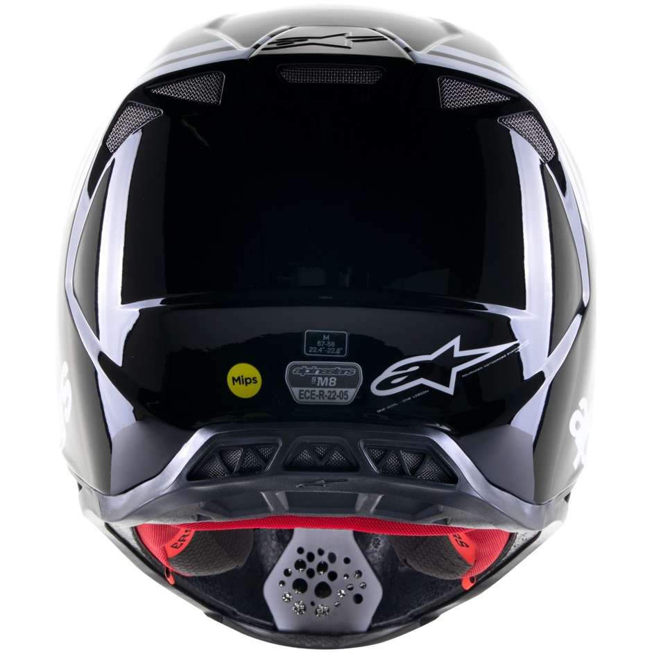 Alpinestars SUPERTECH S-M8 RADIUM 2 Cross Enduro Motorcycle Helmet Black White