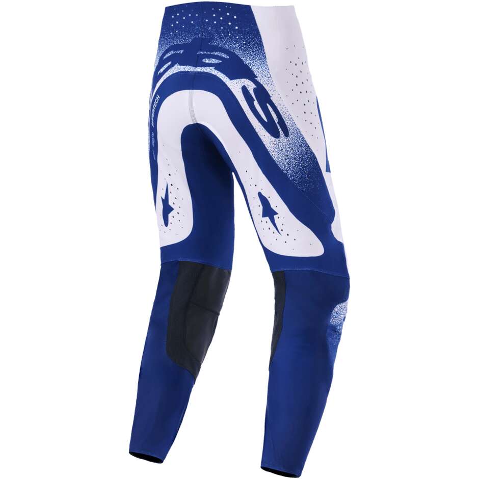 Alpinestars SUPERTECH SCENZ Cross Enduro Motorcycle Pants Light Grey Dark Blue