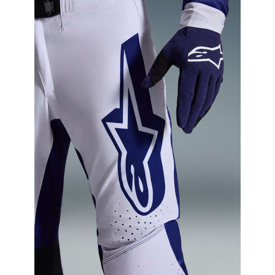 Alpinestars SUPERTECH SCENZ Cross Enduro Motorcycle Pants Light Grey Dark Blue