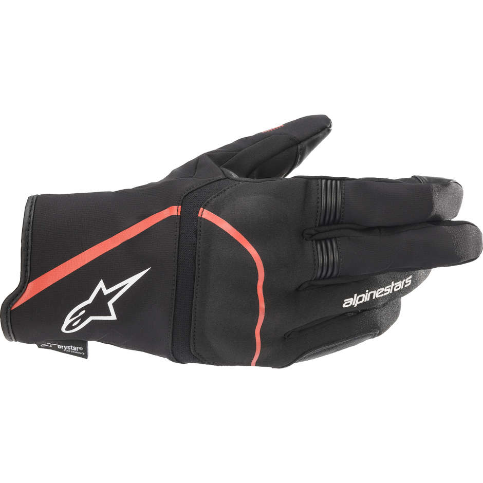 Alpinestars SYNCRO v2 Drystar Fabric Motorcycle Gloves Black Red Fluo