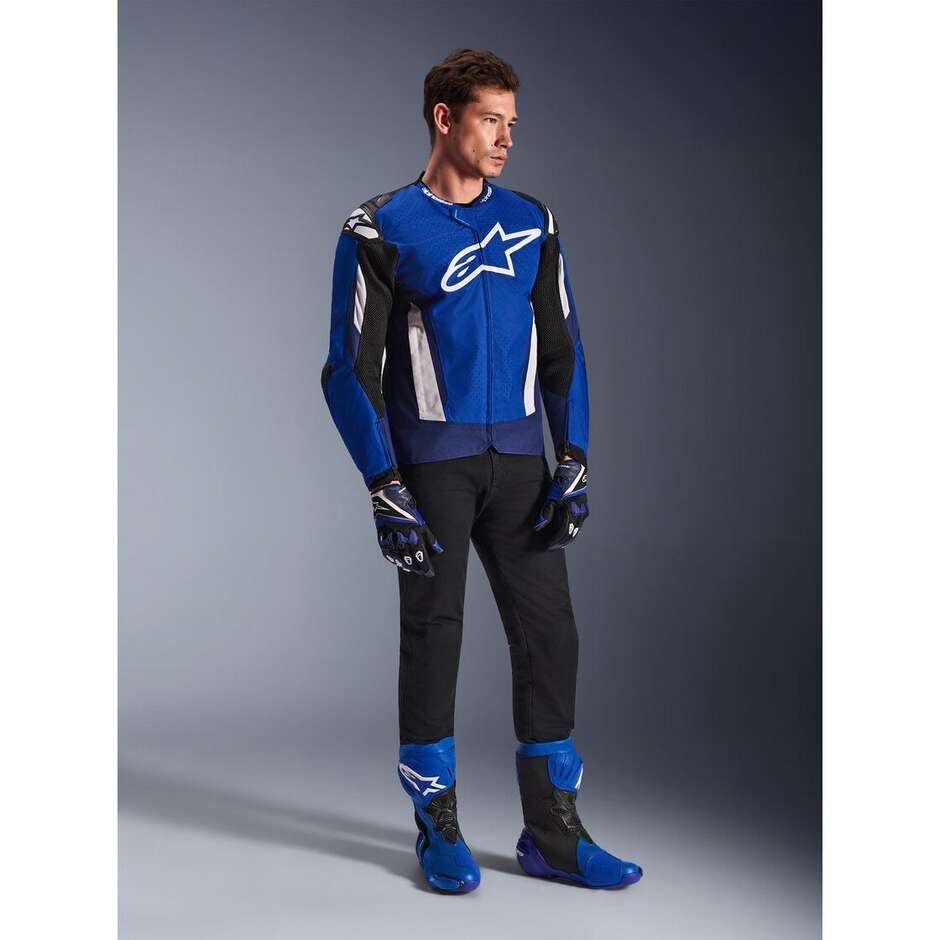 Alpinestars T-GP AIR Motorcycle Jacket Blue White Black