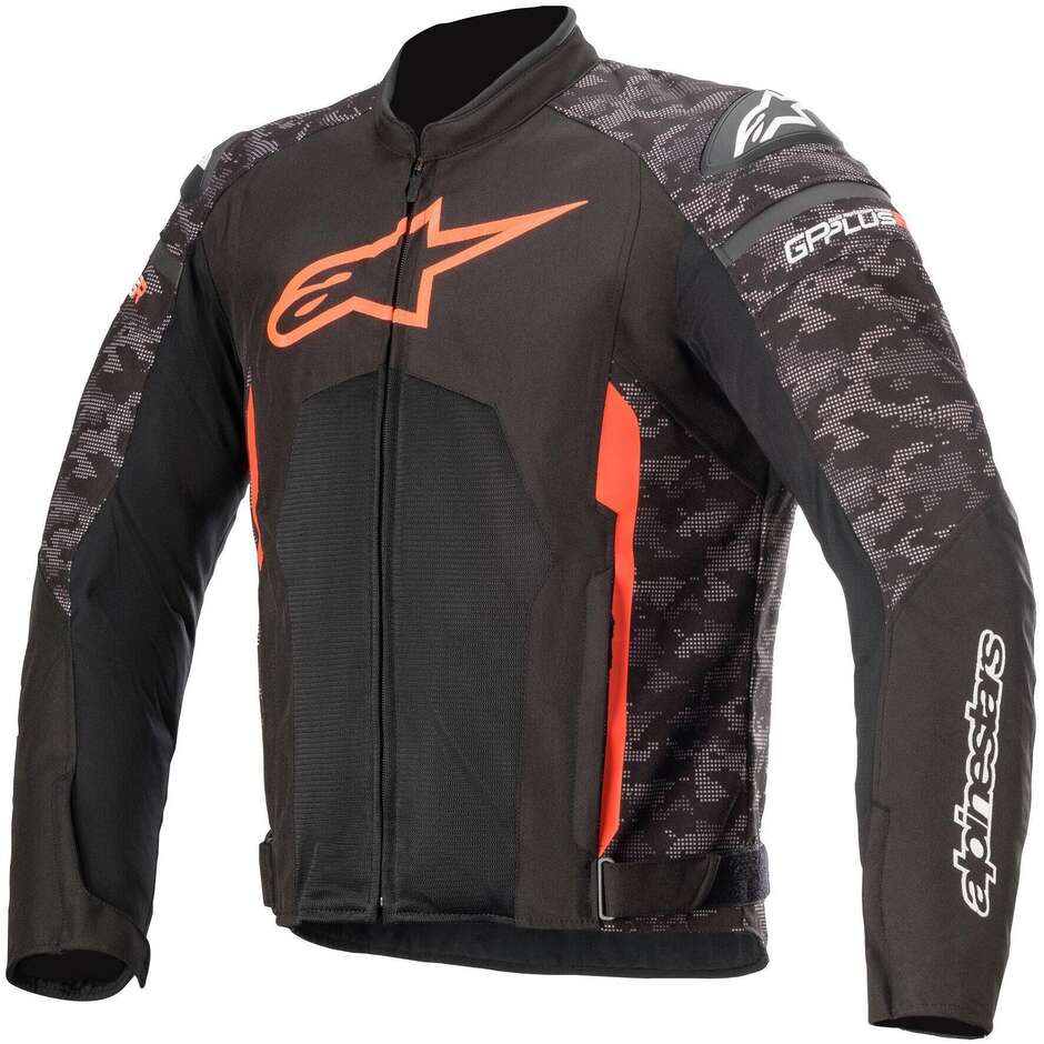 Alpinestars T-GP PLUS R V3 AIR Perforated Motorcycle Jacket Fluo Red Black
