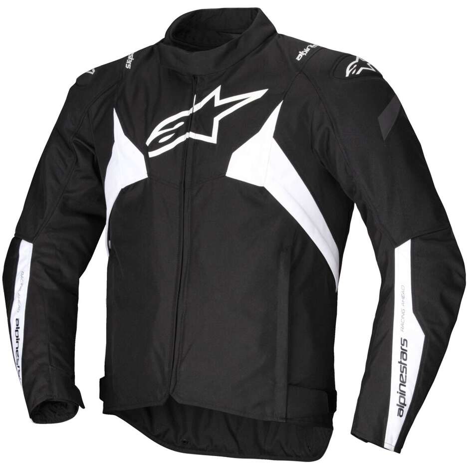 Veste moto en tissu Alpinestars T-JAWS V4 WP noir blanc