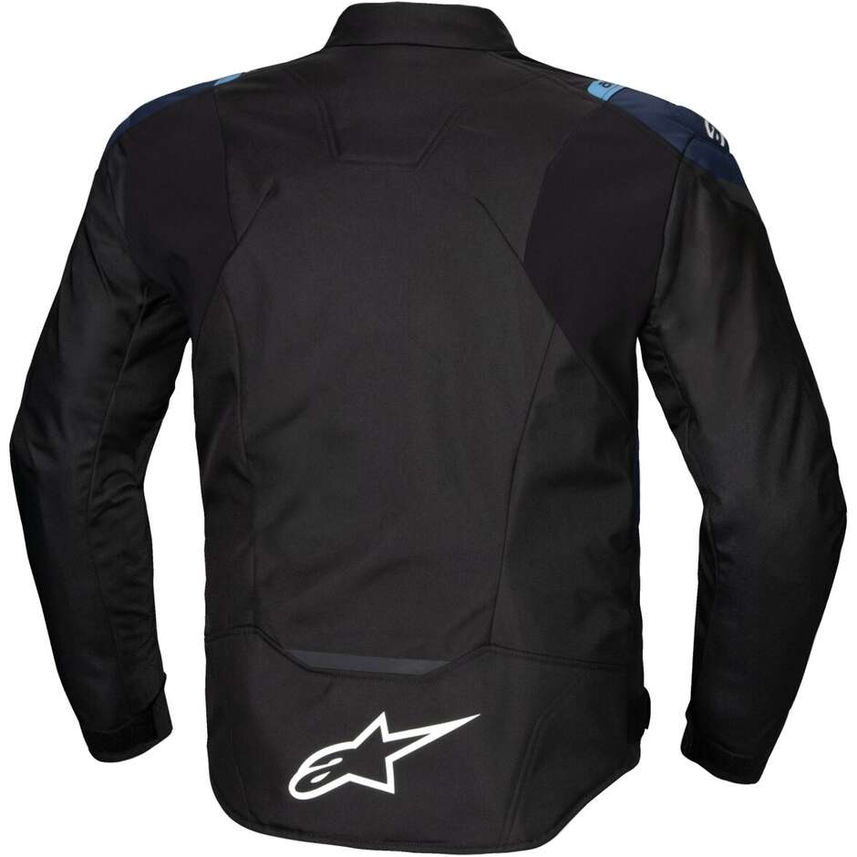 Alpinestars T-JAWS V4 WP Fabric Motorcycle Jacket Dark Black Blue Blithe Blue