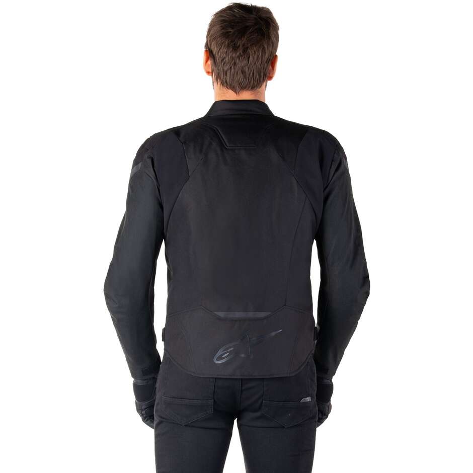 Alpinestars T-JAWS V4 WP Stoff Motorradjacke Schwarz Schwarz