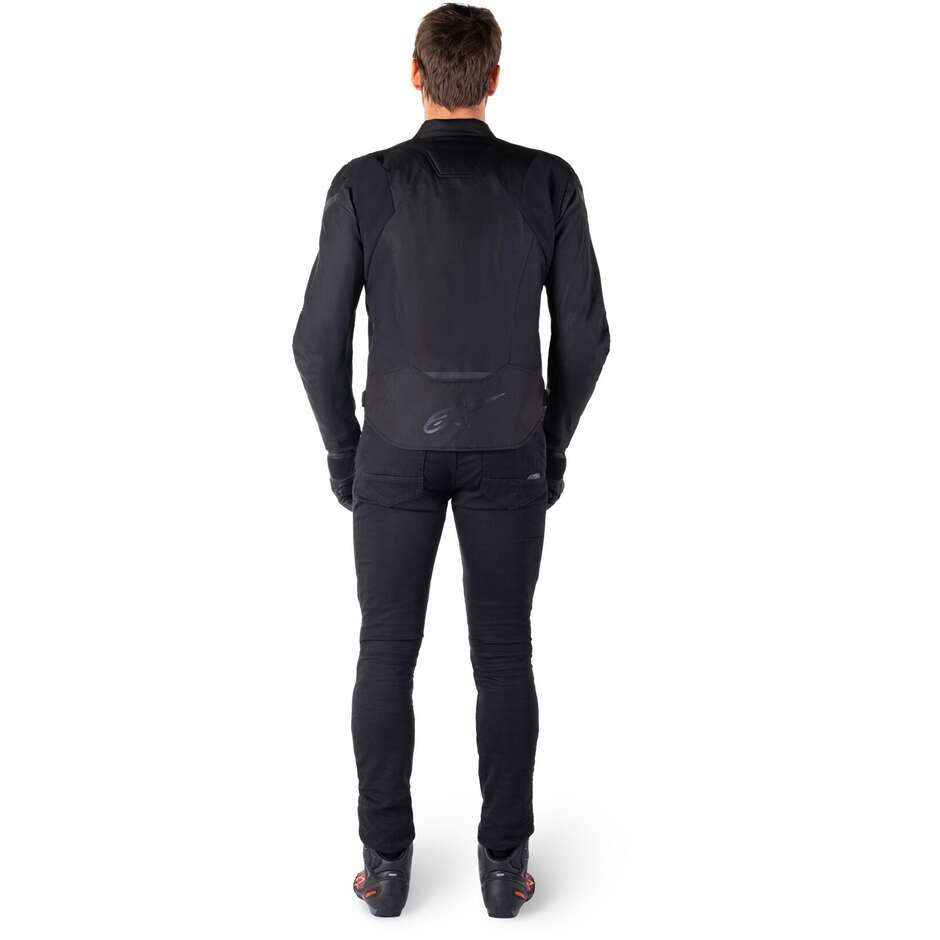 Alpinestars T-JAWS V4 WP Stoff Motorradjacke Schwarz Schwarz