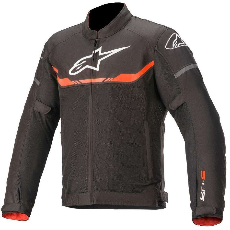Alpinestars T-SPS AIR Perforated Motorcycle Jacket Fluo Red Black