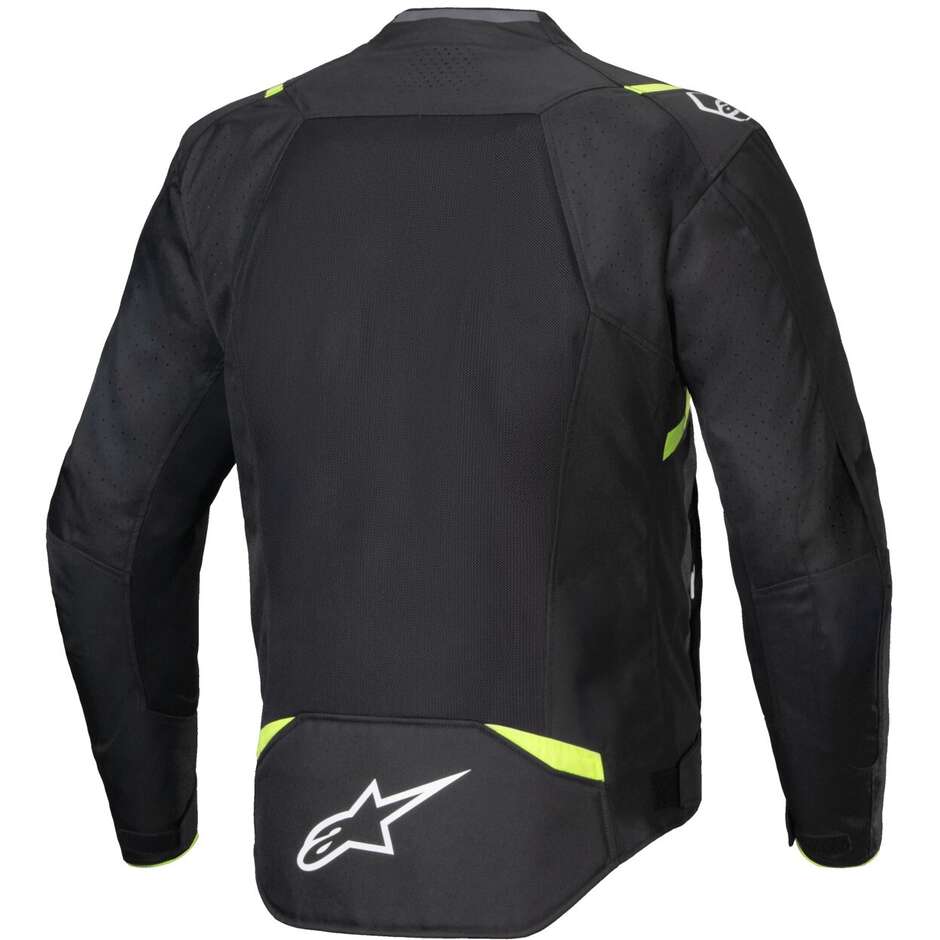 Alpinestars T-SPS AIR V2 Sommer Motorradjacke Schwarz Fluoreszierend Gelb